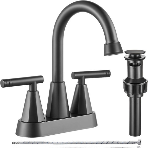 Kovity Bathroom Faucets 3 Hole, 4 Inch Bathroom Sink Faucet with Pop Up ...